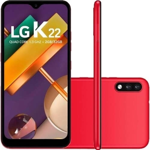Smartphone LG K22 Vermelho - 32 Gb