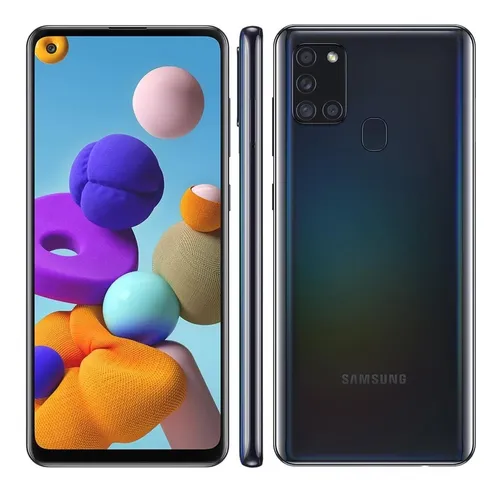 Samsung Galaxy A21s Preto - 64 GB
